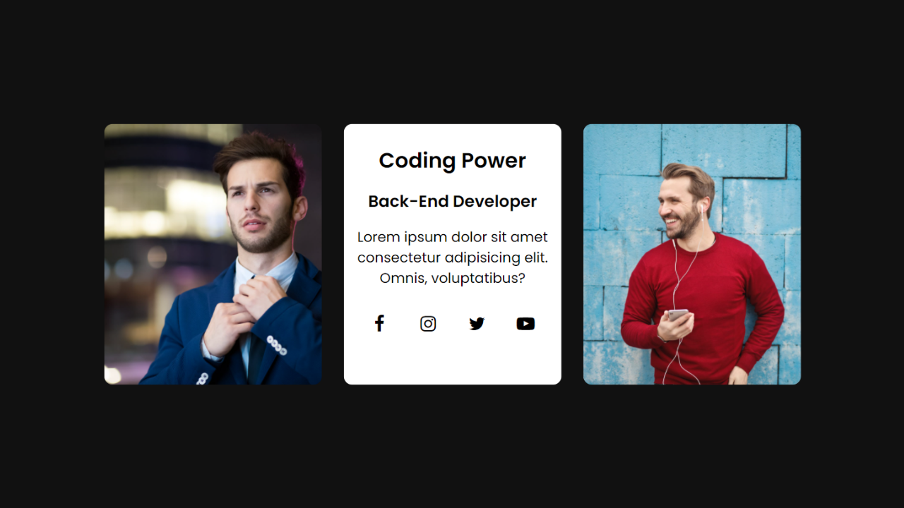 Card Flip Hover Effect Using HTML and CSS