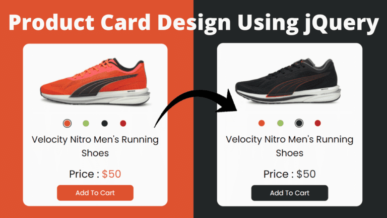 Product Card Design Using HTML, CSS